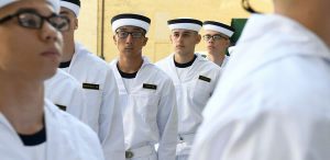 Midshipmen in uniform